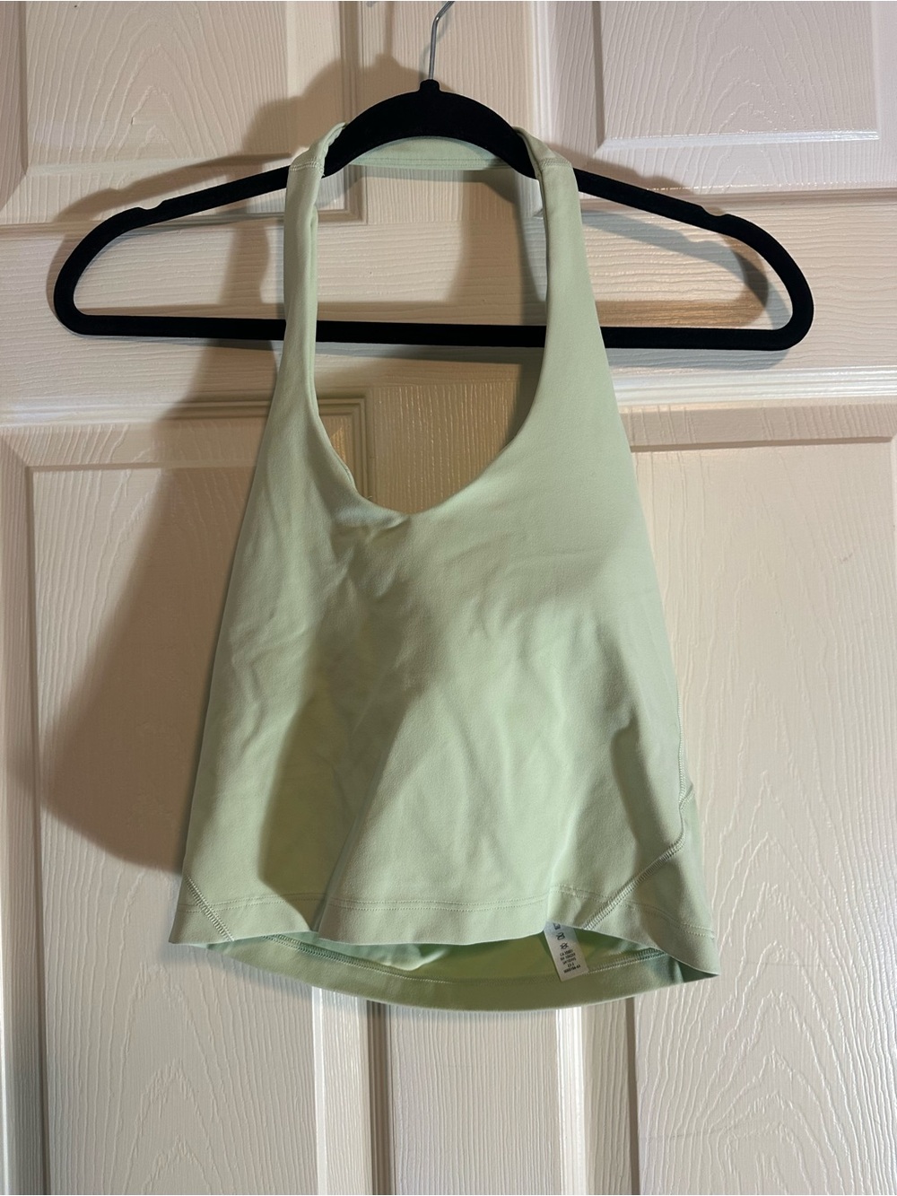 lululemon athletica align Pale Green halter Racerback Crop Tank